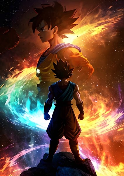 Son Goku in Space posters & prints by The Ins Design - Printler