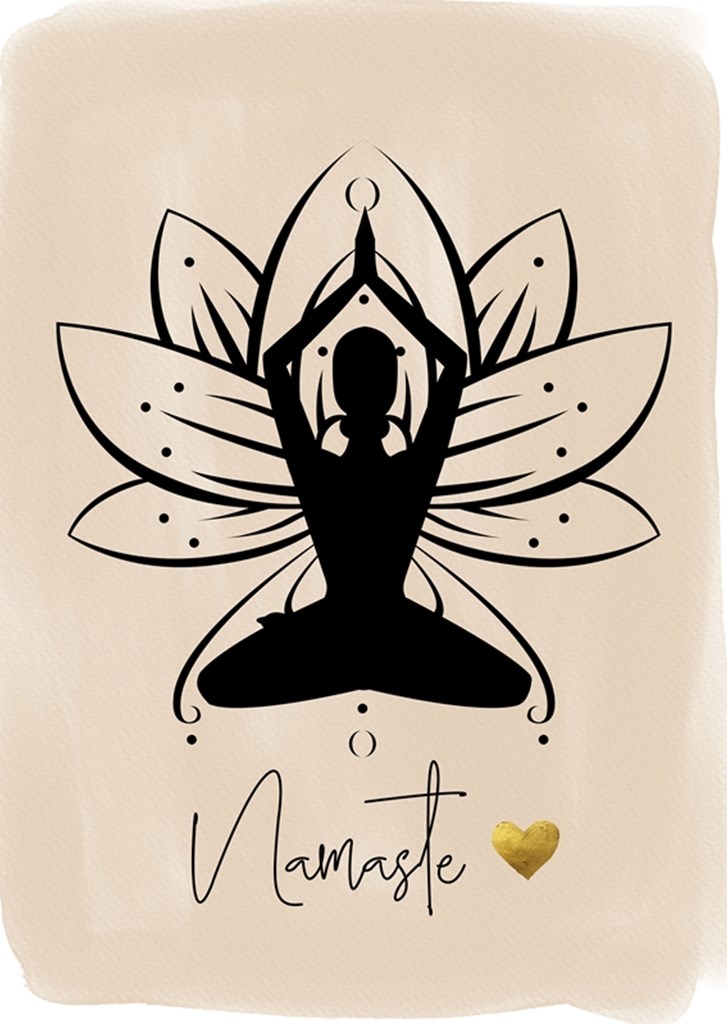 Namaste & Lotus Flower posters & prints by ArtDesign by KBK - Printler