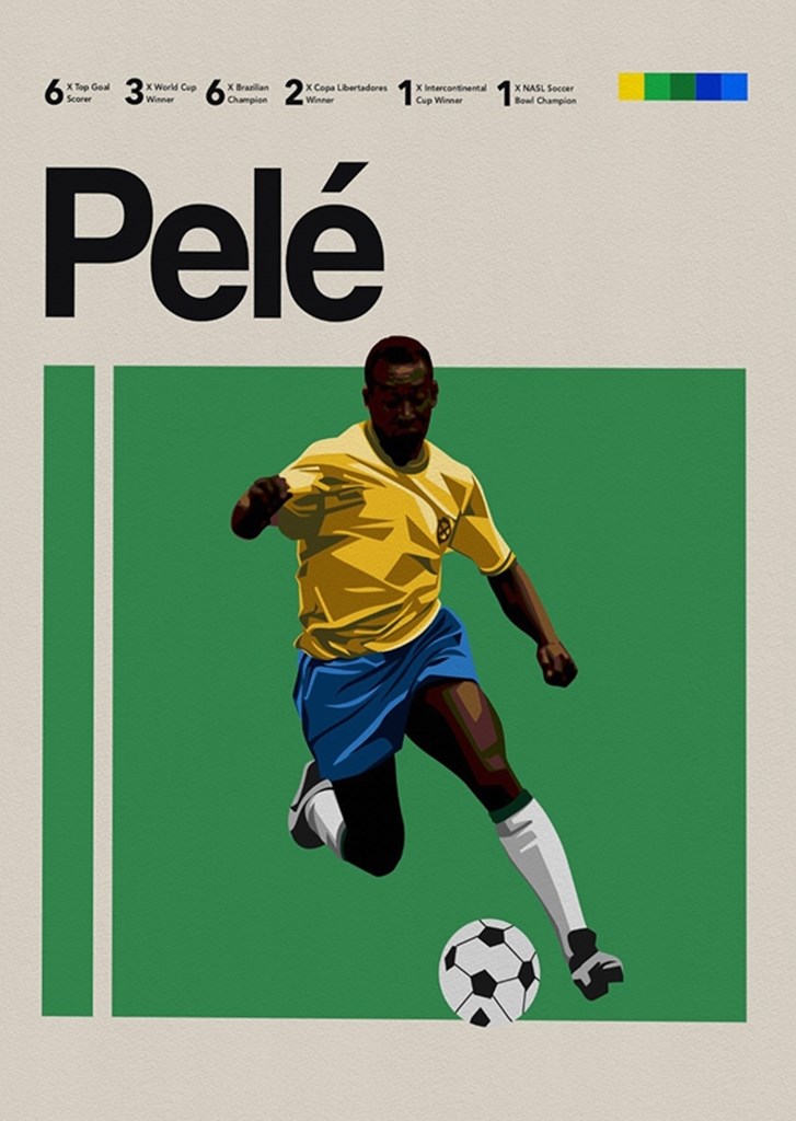 Pele brazil soccer on sale