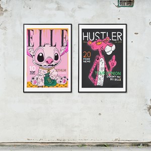 Tavelvägg: Rich Stitch & The Hustler