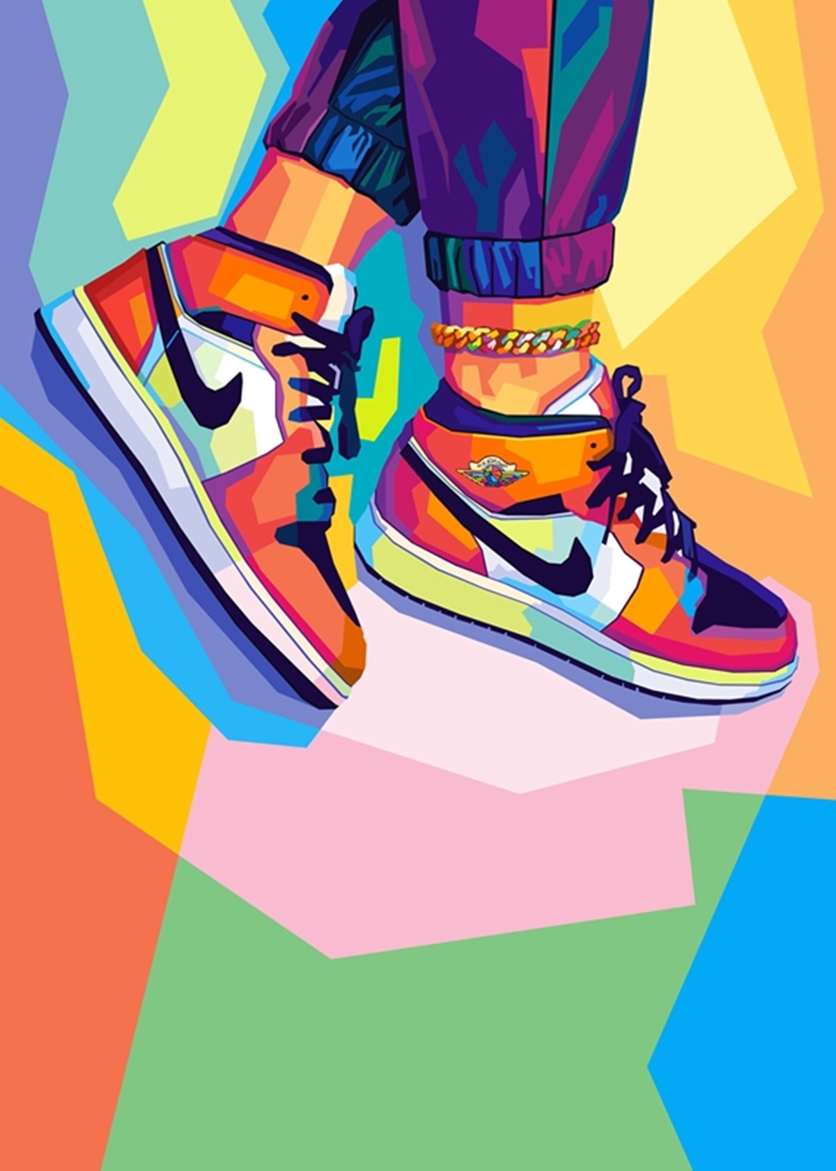 Shoes Air Jordan Pop Art posters & prints by Siksisart - Printler