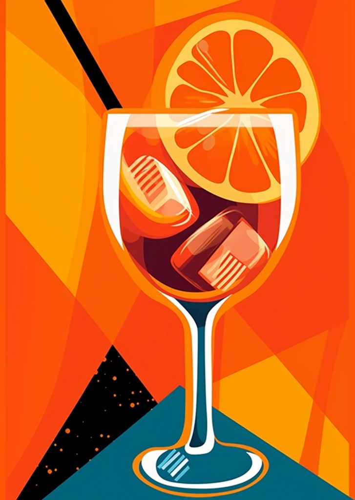 Aperol in un bicchiere - Pop Art poster & stampe di drdigitaldesign -  Printler