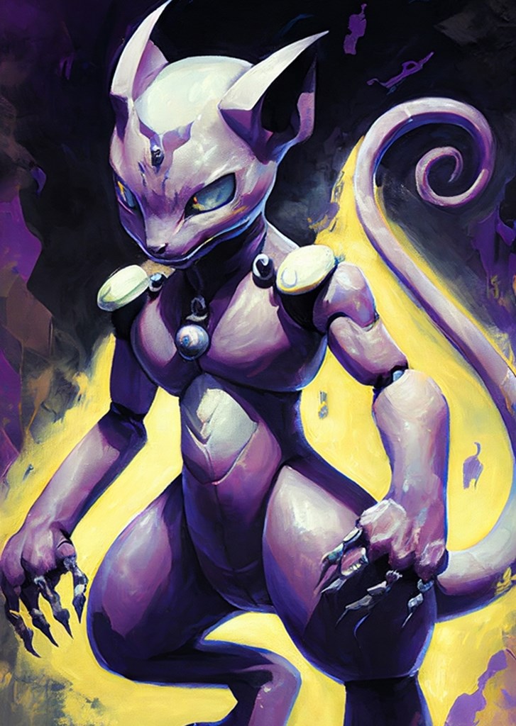 Mewtwo - Pokémon affiches et impressions par Jonas Winge - Printler