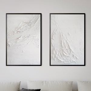 Poster Pair – Textured White