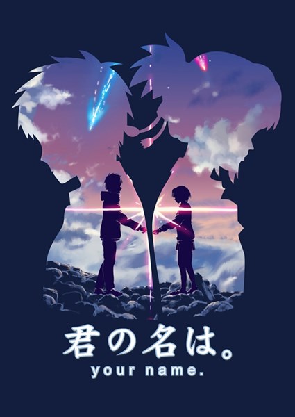 Anime Minimalist Poster Colored in 2023