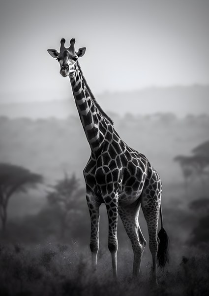 Giraffe in the Nature posters & prints by drdigitaldesign - Printler