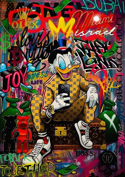 Pop Art donald Duck LV Fashion posters & prints by Theodore Brewer ...