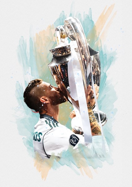 Sergio Ramos Real Madrid posters & prints by Fan Art - Printler