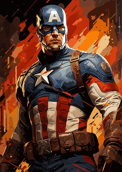 Roger Captain America posters & prints by Qreative - Printler