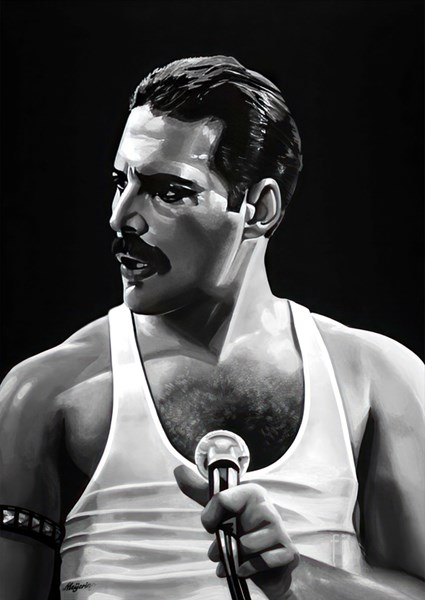 Freddie Mercury poster stampe di Masiaka Yudia Printler