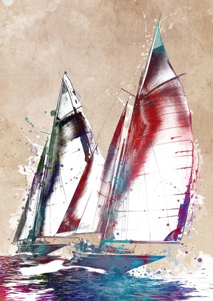 yacht racing posters