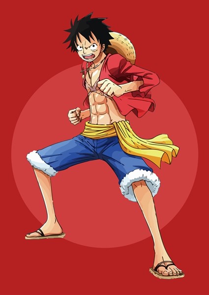 One Piece 'Red Luffy' Poster