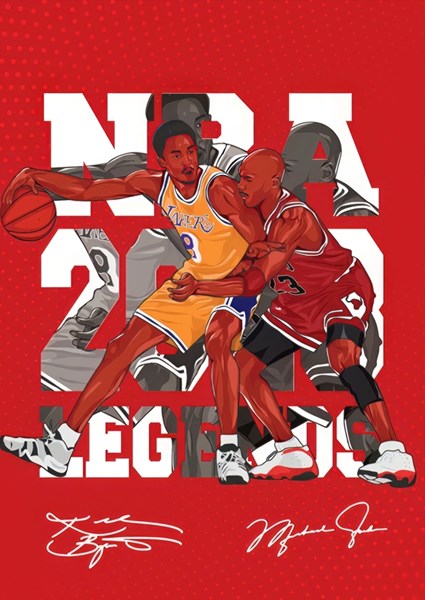 NBA Legends posters & prints by Husom mandala - Printler