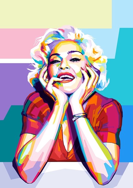 Madonna Wpap Pop Art posters & prints by Al Basith - Printler
