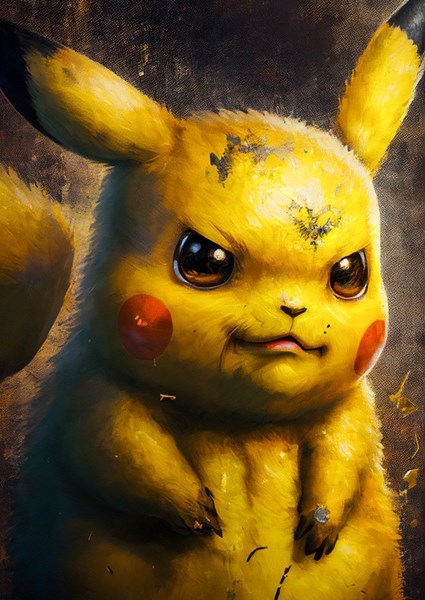 Kig forbi Forbindelse møde Pikachu II - Pokémon plakat af Jonas Winge - Printler