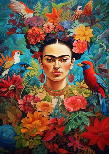 Frida Kahlo vintage art Poster