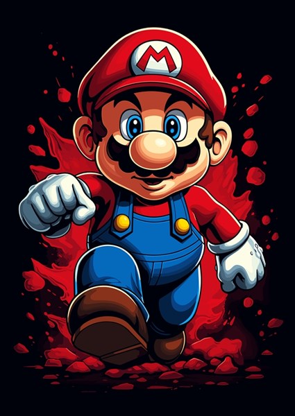 Super Mario Bros Game nintendo posters & prints by Dolazi Novac