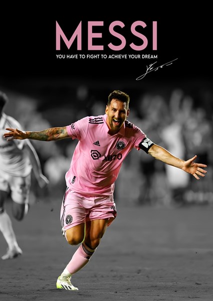 Lionel Messi Inter Miami poster & stampe di Sasuke 23 - Printler