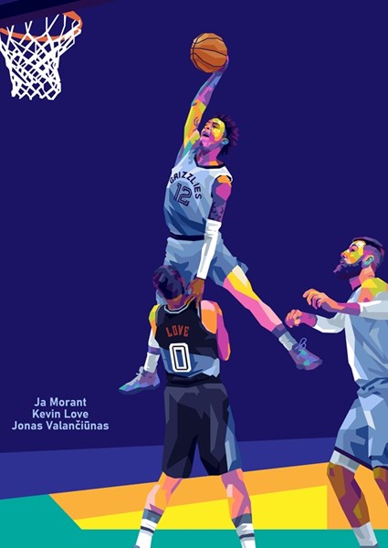 Sport de basket-ball affiches et impressions par LUXMAN HIDAYAT - Printler