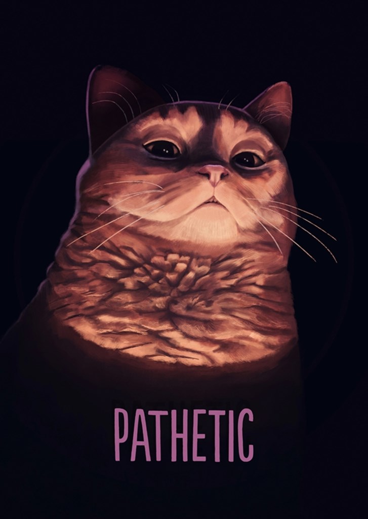 Pathetic Cat Meme Posters & Prints By Mashz - Printler
