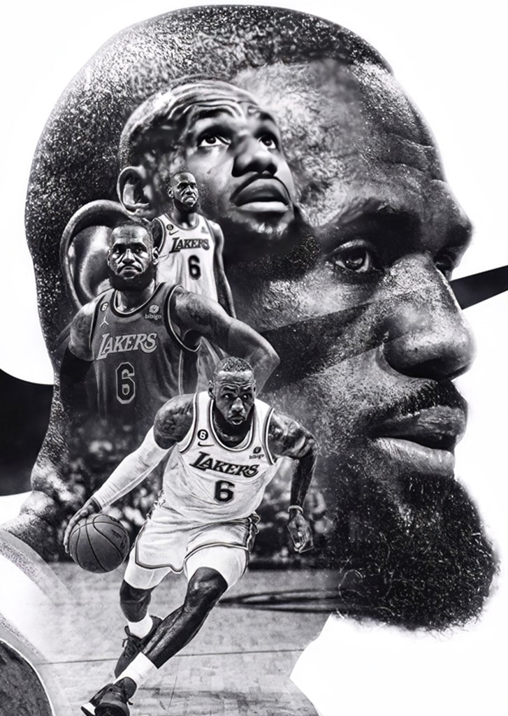 BW Michael Jordan posters prints by Husom mandala Printler