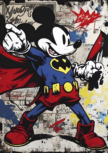 Super Micky Maus Pop Art Poster von Kyle Style