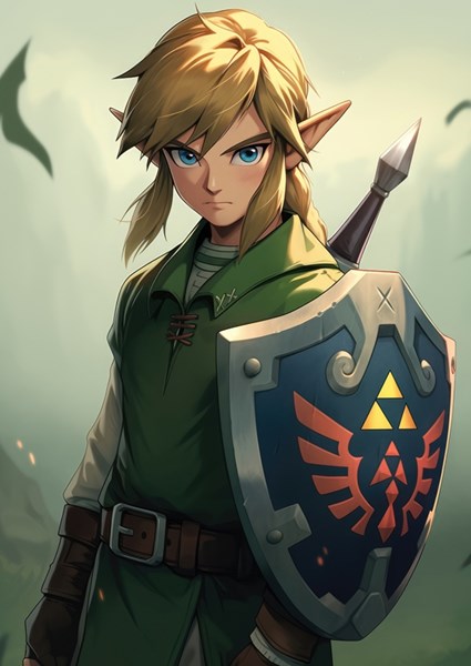 Link - Legend of Zelda posters & prints by Markus Utas