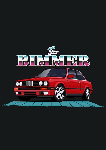 Bmw Logo M Power Car Premium Poster