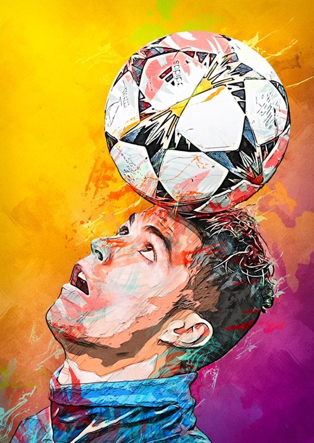 Ronaldo Painting posters prints by crystal maxwell