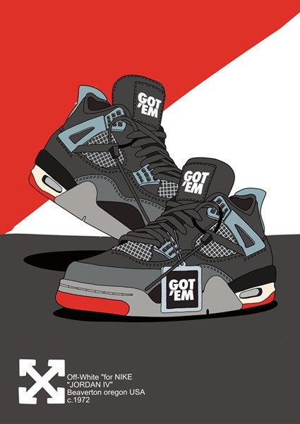 Got em jordan 4 off white deals