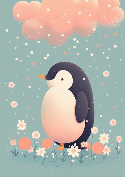 Wall-Art Poster »Pinguin Luftballon«, Tiere, (1 St.), Poster, Wandbild,  Bild, Wandposter acheter confortablement