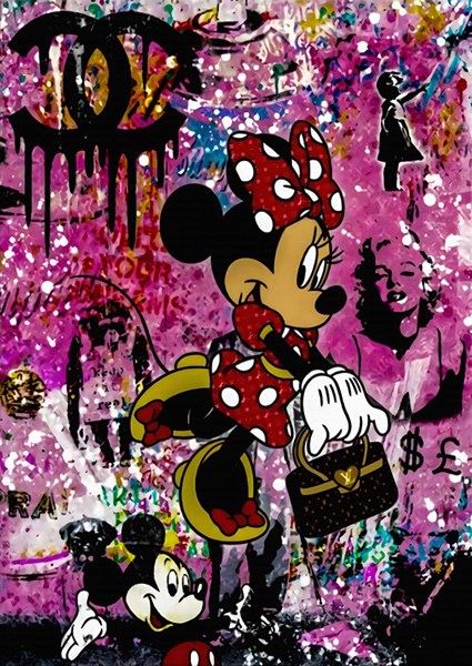 Tableau pop art Minnie