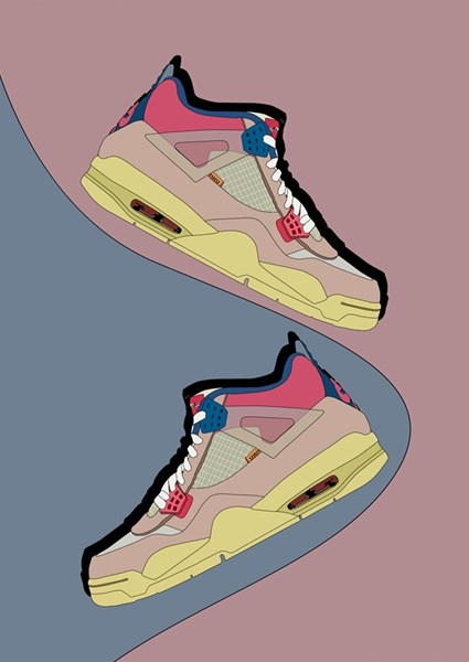 jordan 4's pink