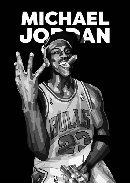 Michael Jordan poster stampe di Indah Kurniani Printler
