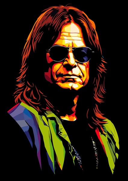 ozzy osbourne framed art