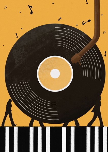 Musica vintage Manifesti poster & stampe di One Years Studio - Printler