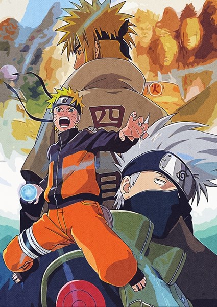 Naruto Super Wide Naruto All Characters Picture (with Frame