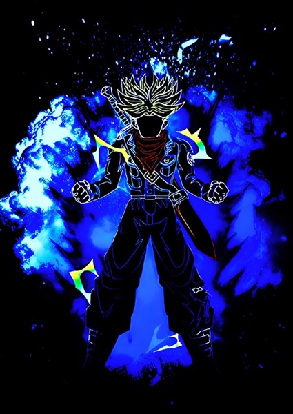 Future Trunks Dragon Ball Fine Art Anime Poster for Sale by