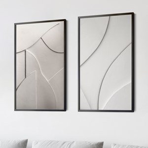 Poster Pair – Abstract reliëf