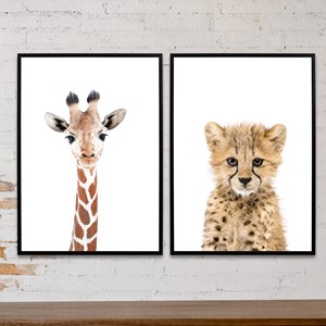 Posterpaar - Tierkinder