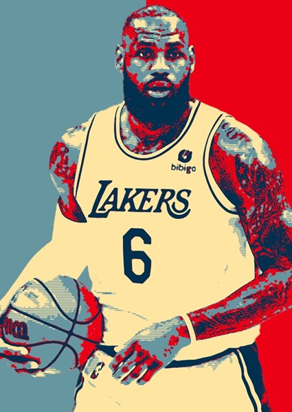Lebron james hotsell poster lakers