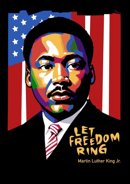 Martin Luther King Jr posters prints by Sahruddin Said Printler