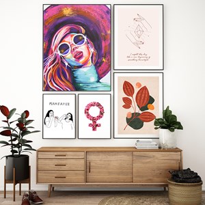 Girl Power Gallery Wall