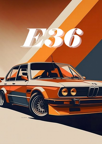 BMW E36 posters & prints by Robert Brinkmann - Printler