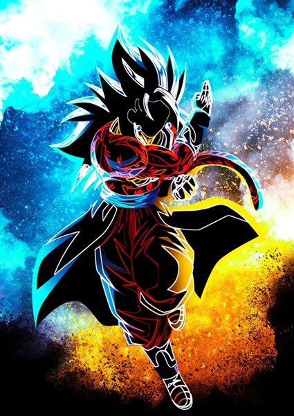 GOKU, Print Poster Poster Dragon Ball Z, Illustration 