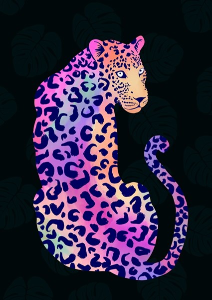 Rainbow Leopard posters & Art Prints de ByKammille