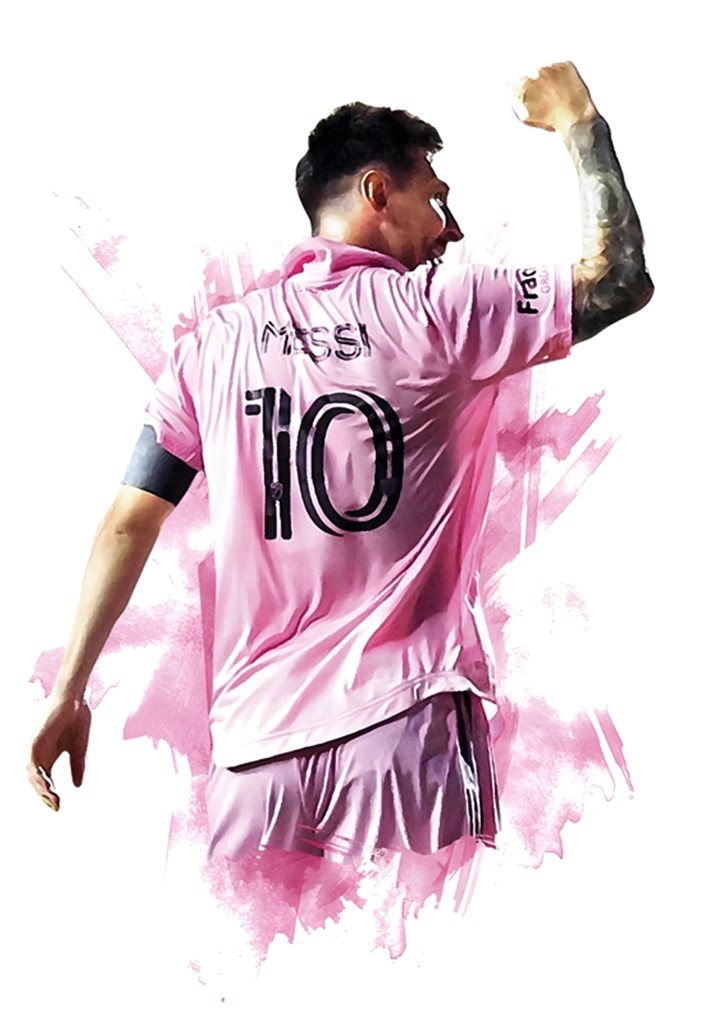 Lionel Messi Inter Miami poster & stampe di ArtMeme - Printler