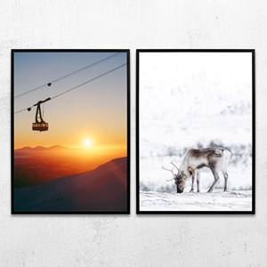 Poster Pair - Laplandsk Vinter