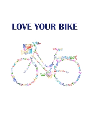 Bicicletta fatta di farfalle