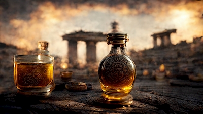 Antike Römische Whiskywerbung